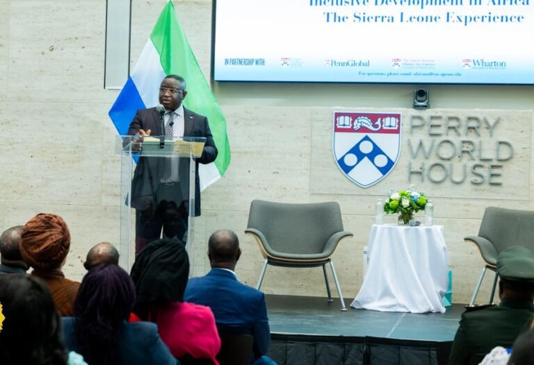 President Bio Delivers Public Lecture at the University of Pennsynavia