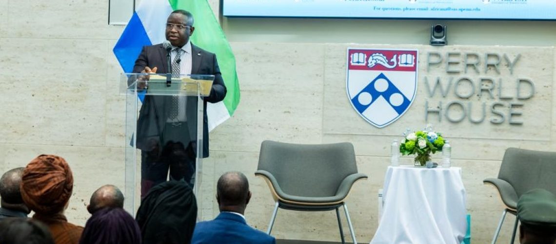 President Bio Delivers Public Lecture at the University of Pennsynavia