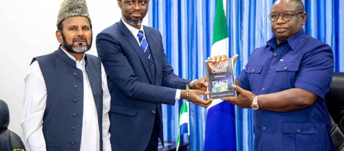 President Bio Receives Musa Mewa as First Sierra Leonean Amir of Ahmadiyya Muslim Jama’at (4)